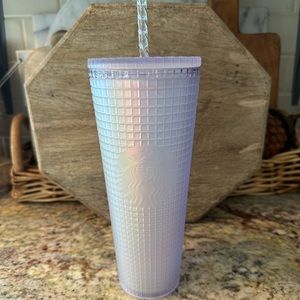 Starbucks Unicorn Iridescent Grid Venti Tumbler 011129763 New 24oz